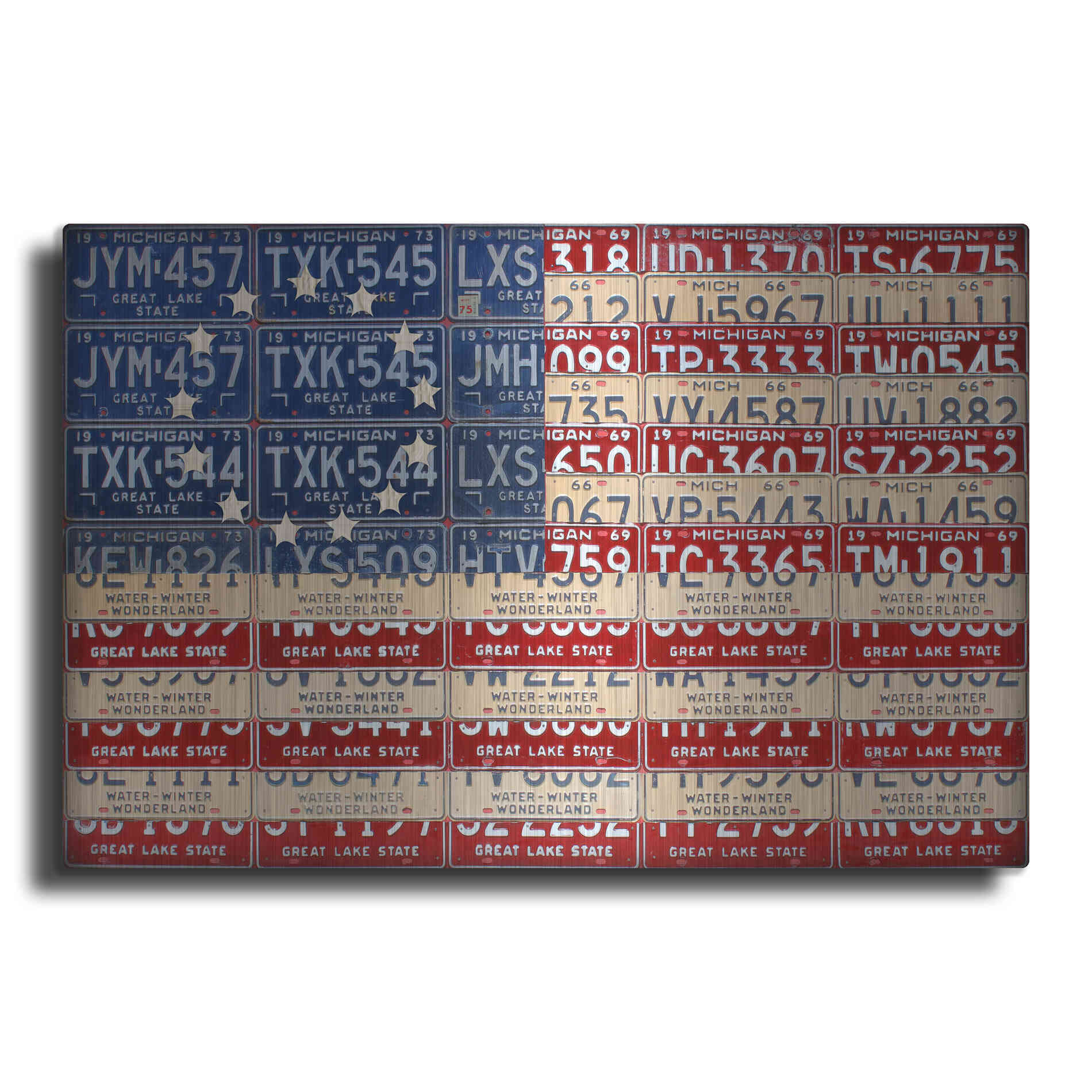 Luxe Metal Art 'Betsy Ross Flag' by Design Turnpike, Metal Wall Art