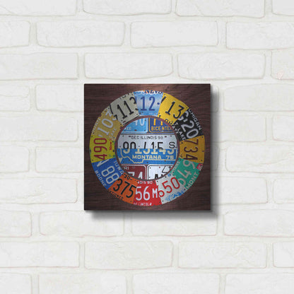 Luxe Metal Art 'Clock Square' by Design Turnpike, Metal Wall Art,12x12