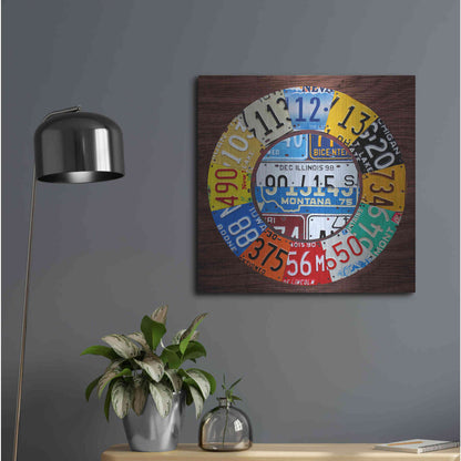 Luxe Metal Art 'Clock Square' by Design Turnpike, Metal Wall Art,24x24