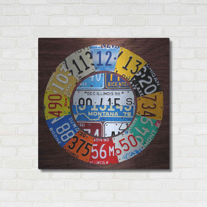 Luxe Metal Art 'Clock Square' by Design Turnpike, Metal Wall Art,36x36