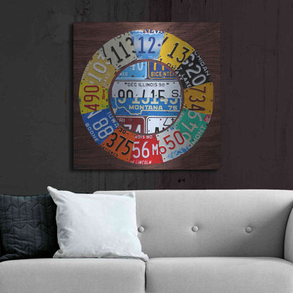 Luxe Metal Art 'Clock Square' by Design Turnpike, Metal Wall Art,36x36