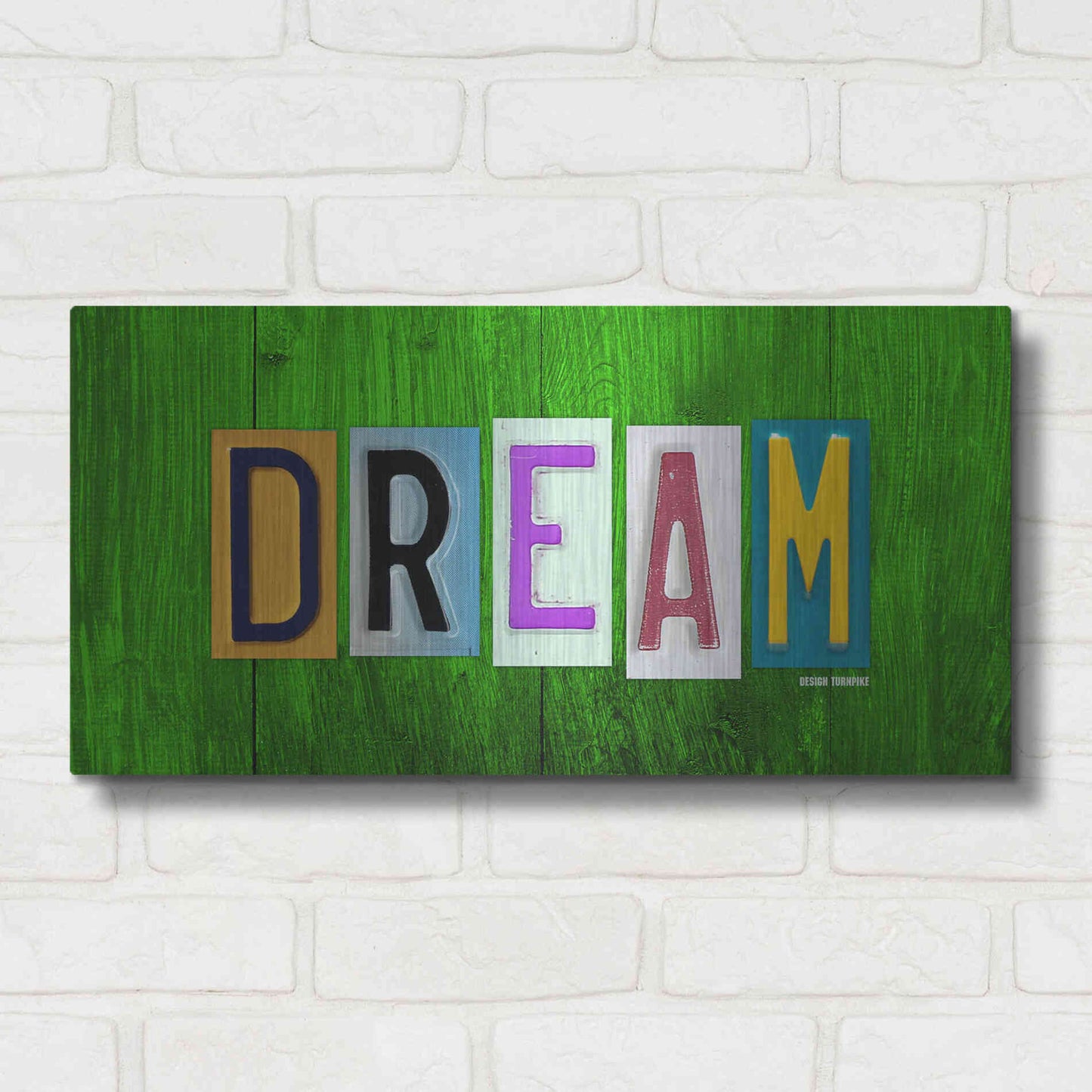 Luxe Metal Art 'Dream' by Design Turnpike, Metal Wall Art,24x12