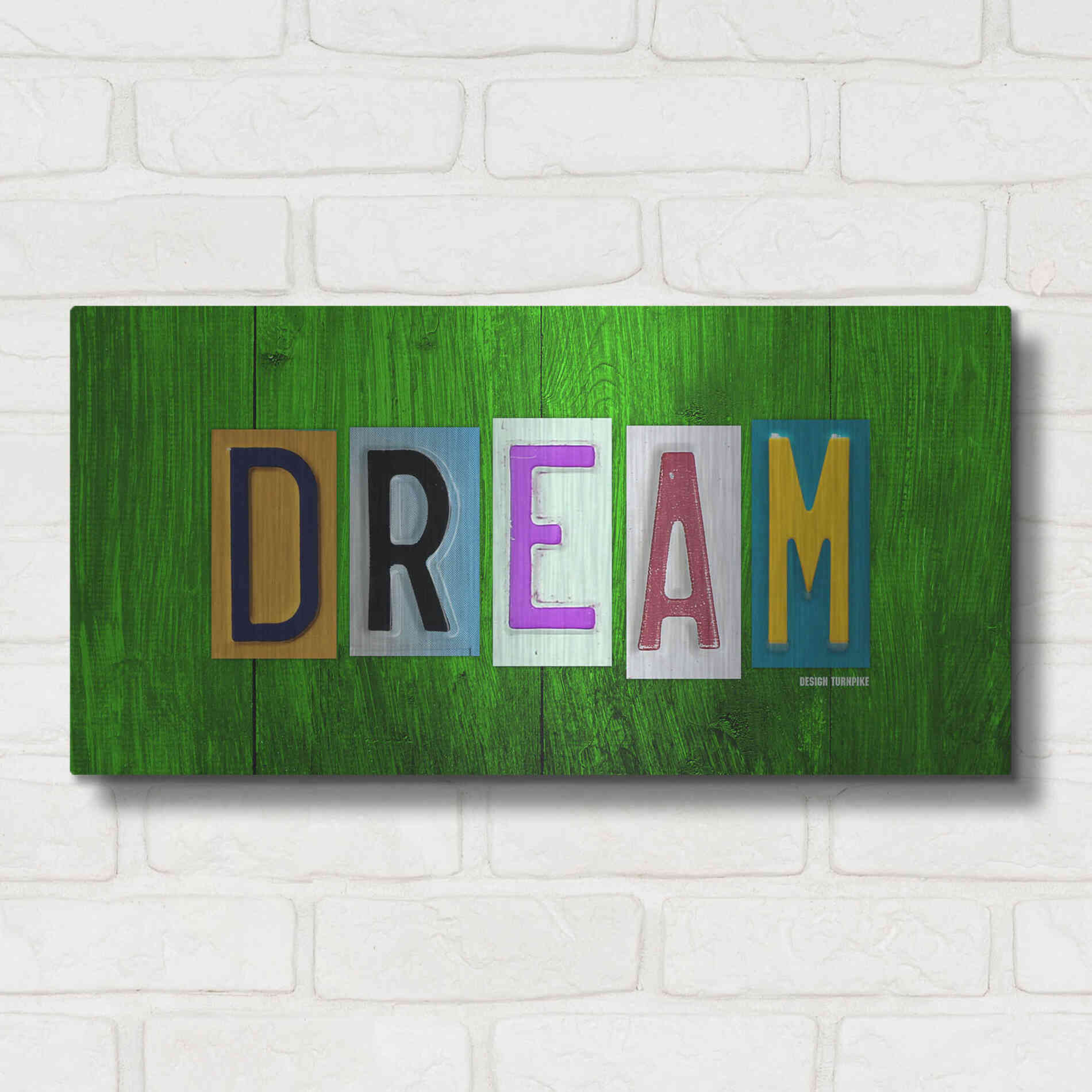 Luxe Metal Art 'Dream' by Design Turnpike, Metal Wall Art,24x12