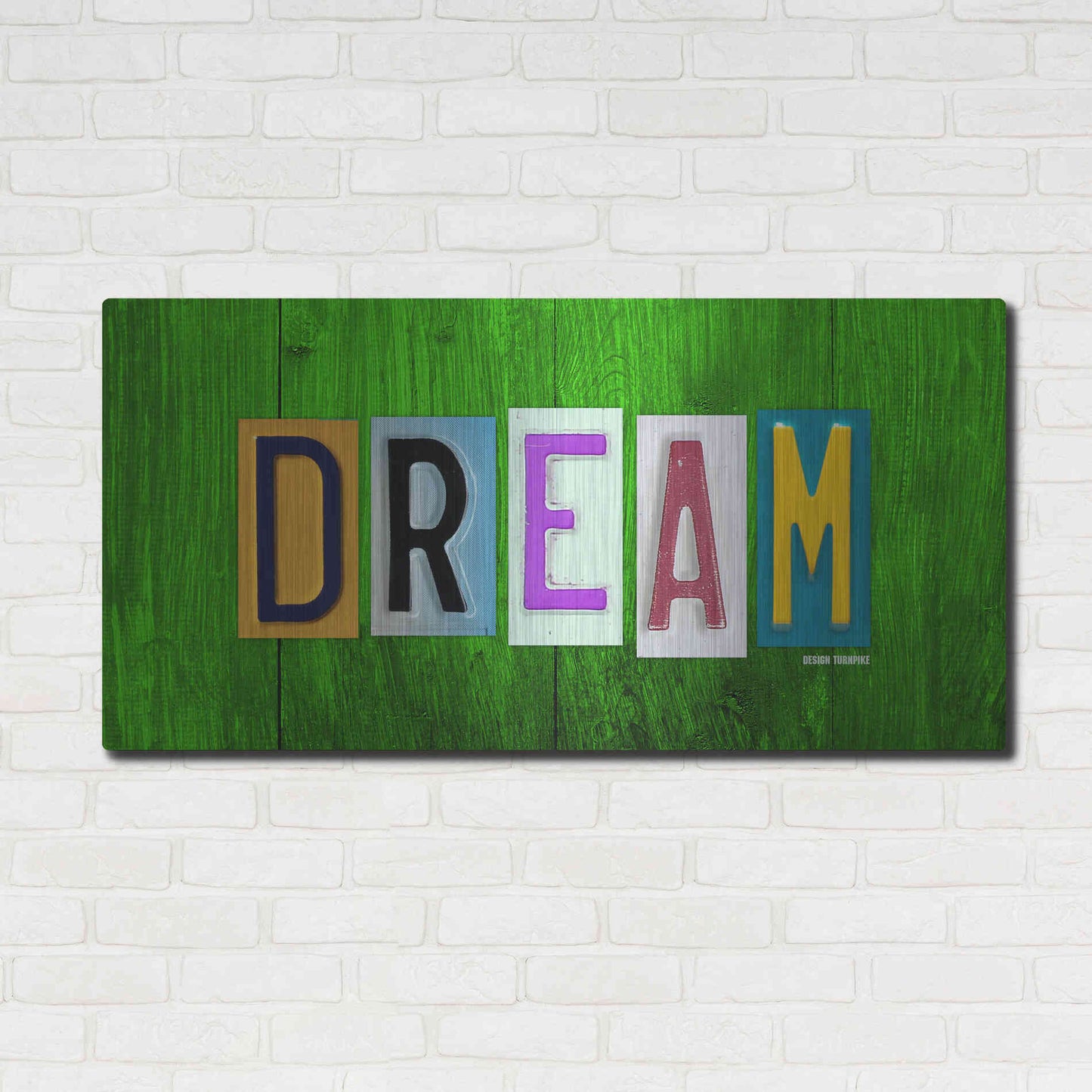 Luxe Metal Art 'Dream' by Design Turnpike, Metal Wall Art,48x24