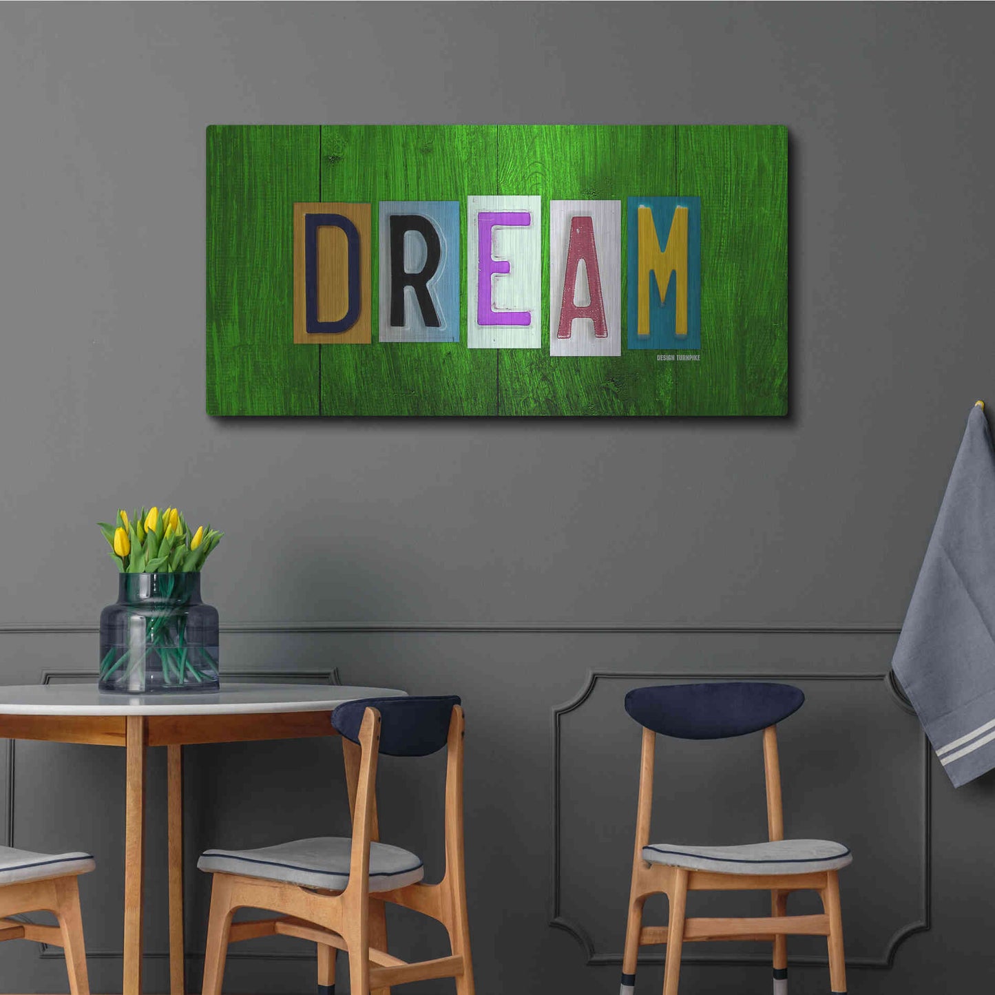 Luxe Metal Art 'Dream' by Design Turnpike, Metal Wall Art,48x24