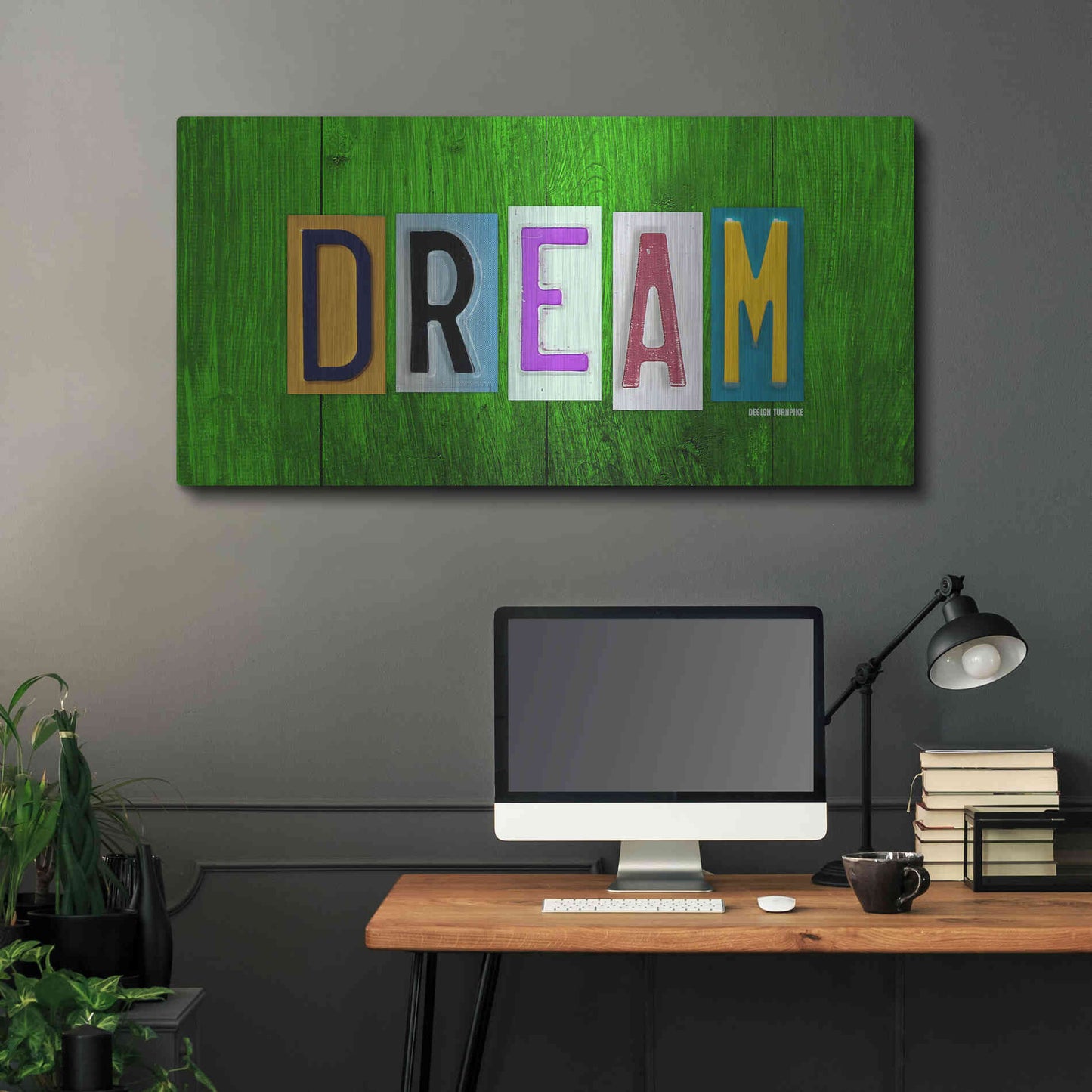 Luxe Metal Art 'Dream' by Design Turnpike, Metal Wall Art,48x24