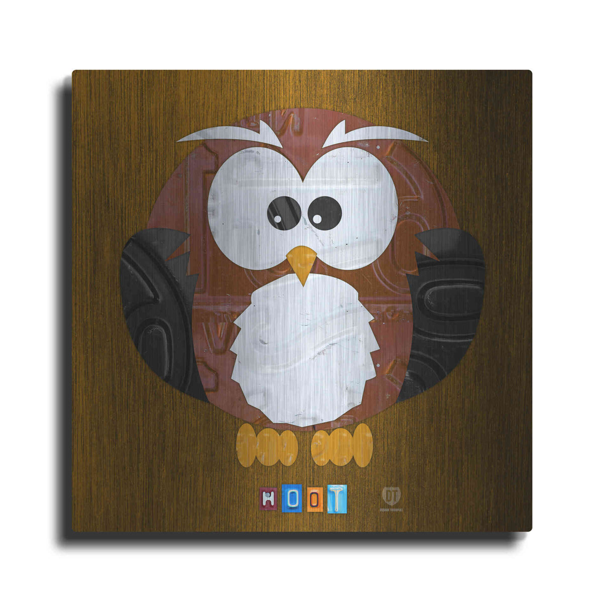 Luxe Metal Art 'Hoot The Owl' by Design Turnpike, Metal Wall Art
