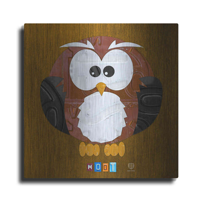 Luxe Metal Art 'Hoot The Owl' by Design Turnpike, Metal Wall Art