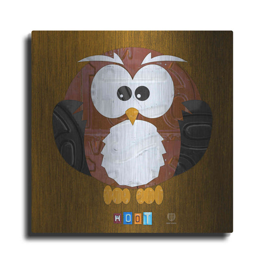 Luxe Metal Art 'Hoot The Owl' by Design Turnpike, Metal Wall Art