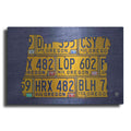 Luxe Metal Art 'Oregon License Plate Map' by Design Turnpike, Metal Wall Art