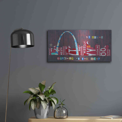 Luxe Metal Art 'St. Louis Skyline' by Design Turnpike, Metal Wall Art,24x12