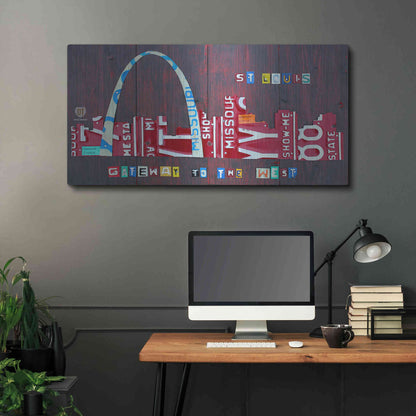 Luxe Metal Art 'St. Louis Skyline' by Design Turnpike, Metal Wall Art,48x24