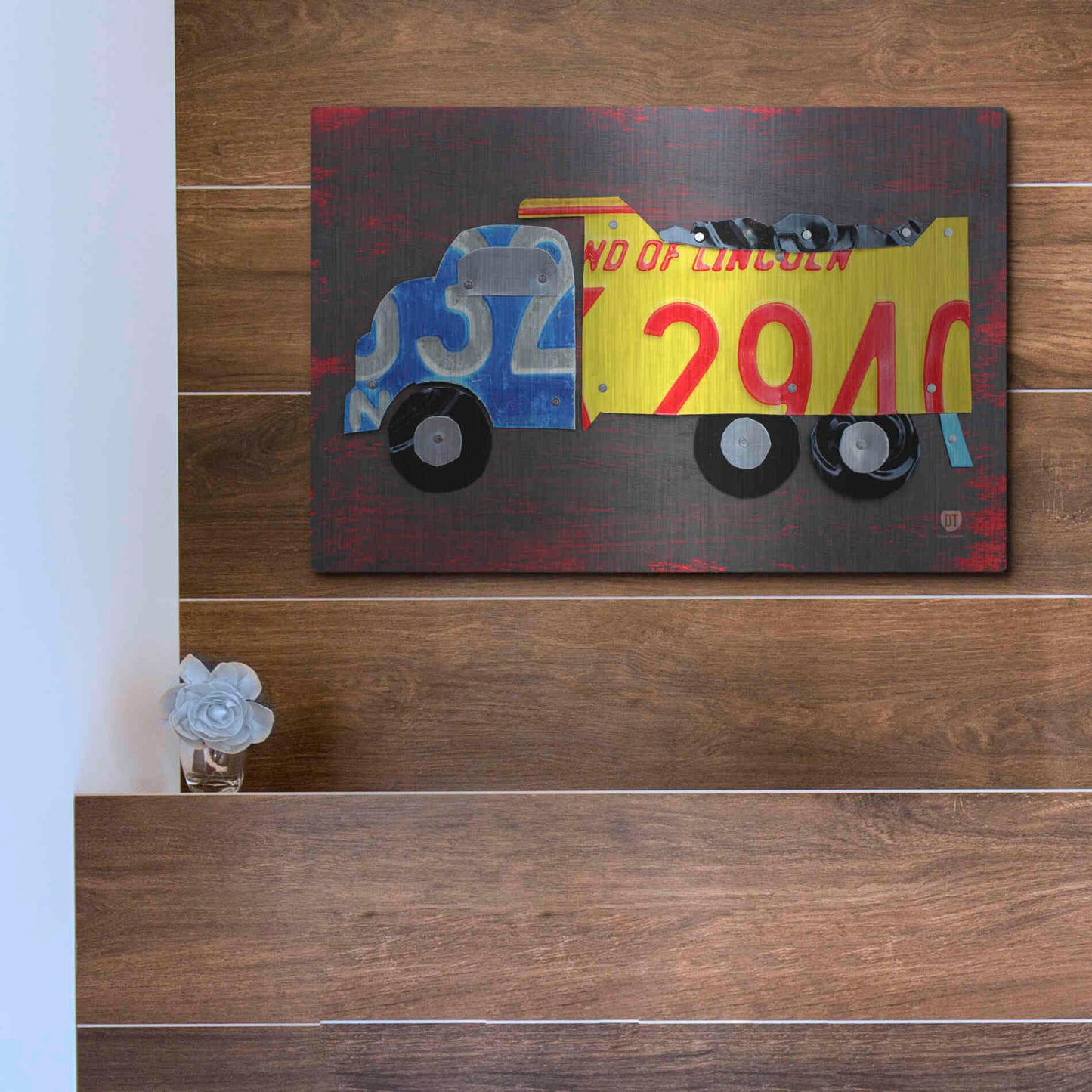 Luxe Metal Art 'Dump Truck' by Design Turnpike, Metal Wall Art,16x12