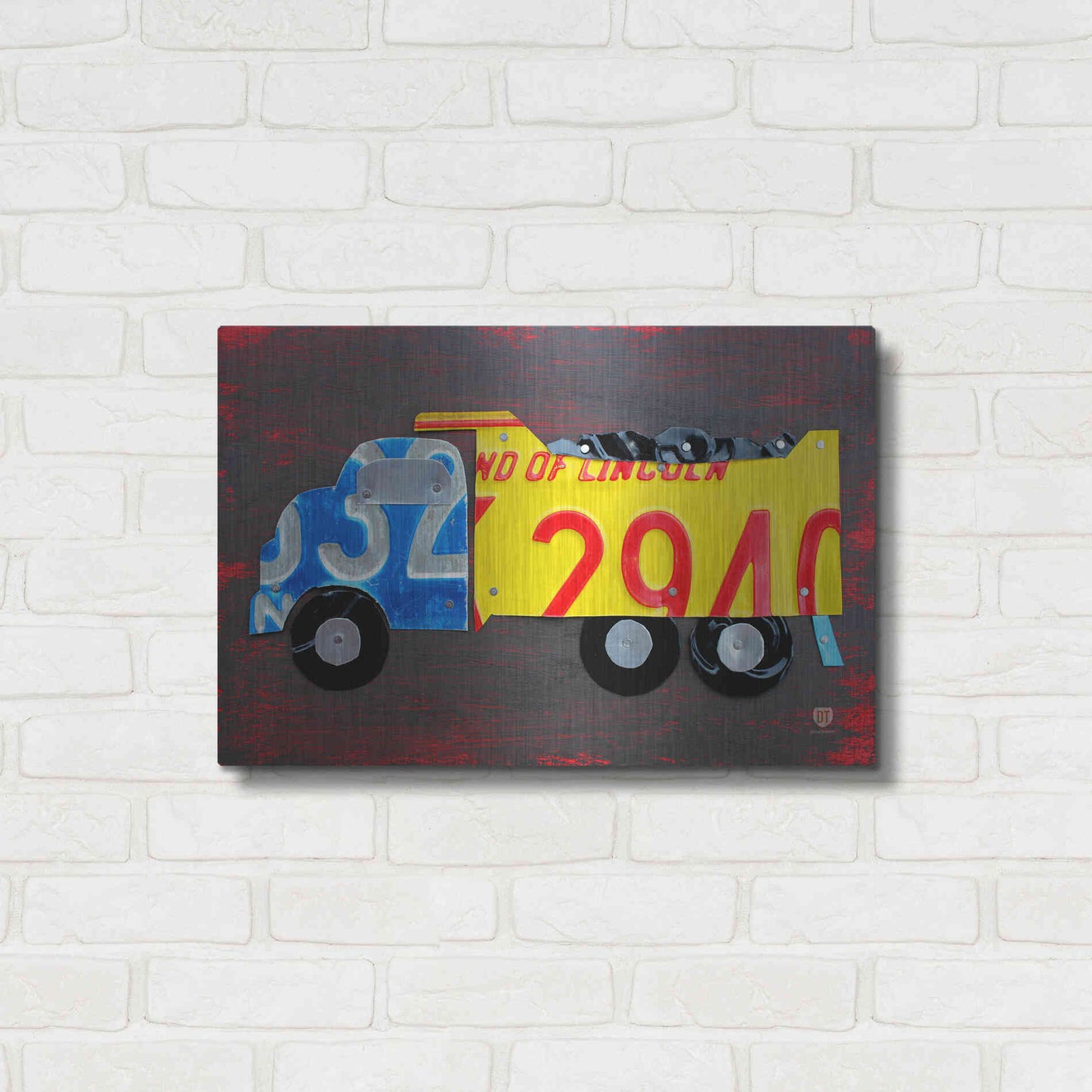 Luxe Metal Art 'Dump Truck' by Design Turnpike, Metal Wall Art,24x16