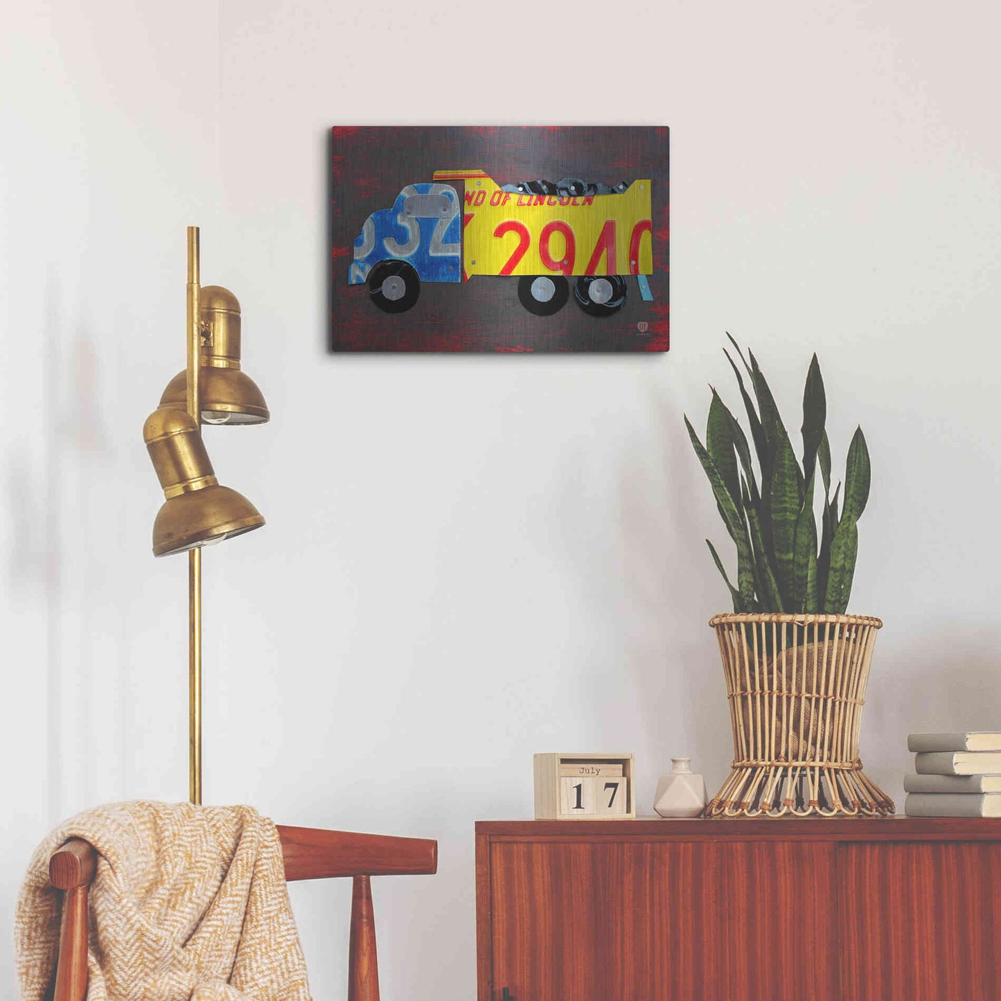 Luxe Metal Art 'Dump Truck' by Design Turnpike, Metal Wall Art,24x16