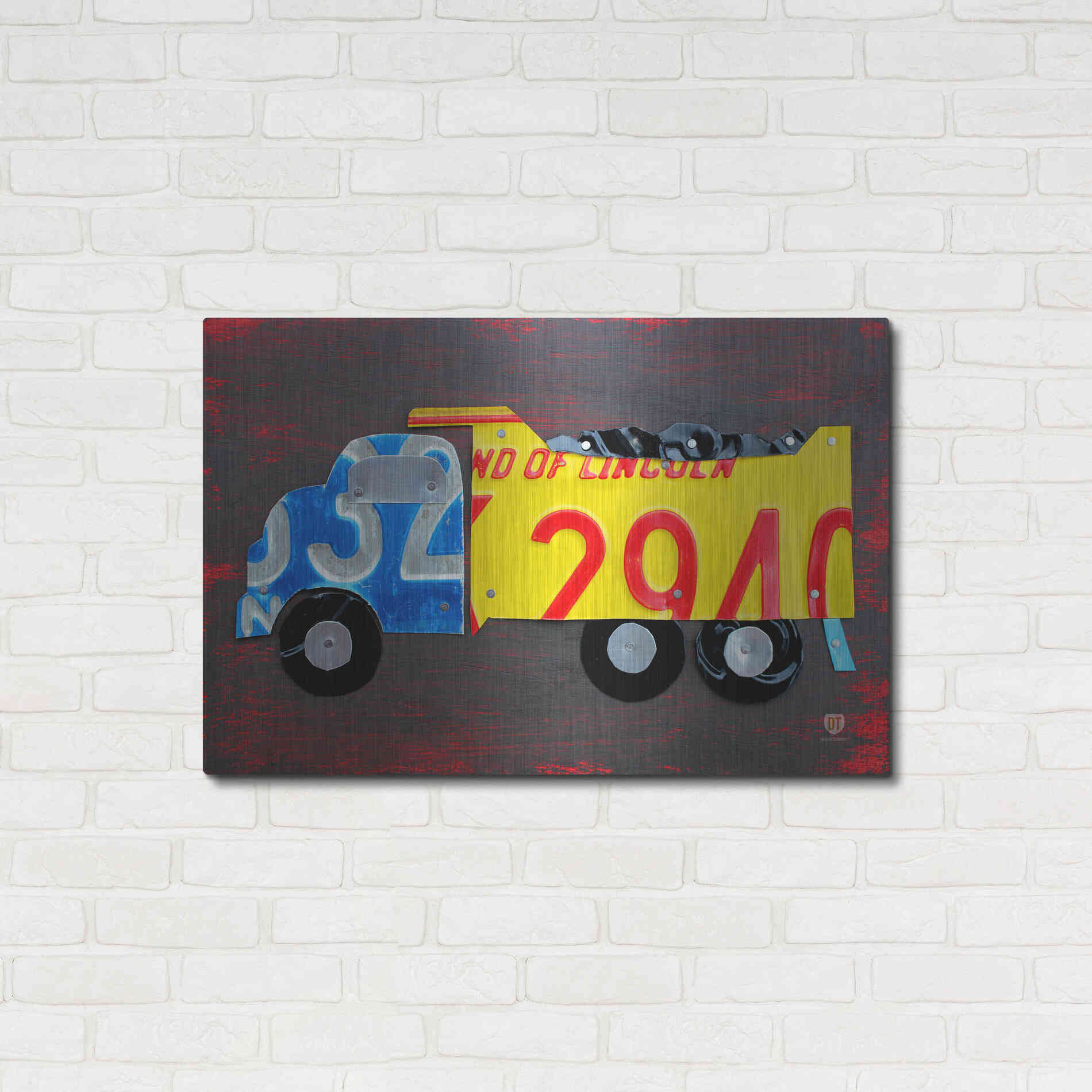 Luxe Metal Art 'Dump Truck' by Design Turnpike, Metal Wall Art,36x24