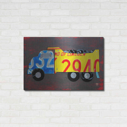 Luxe Metal Art 'Dump Truck' by Design Turnpike, Metal Wall Art,36x24