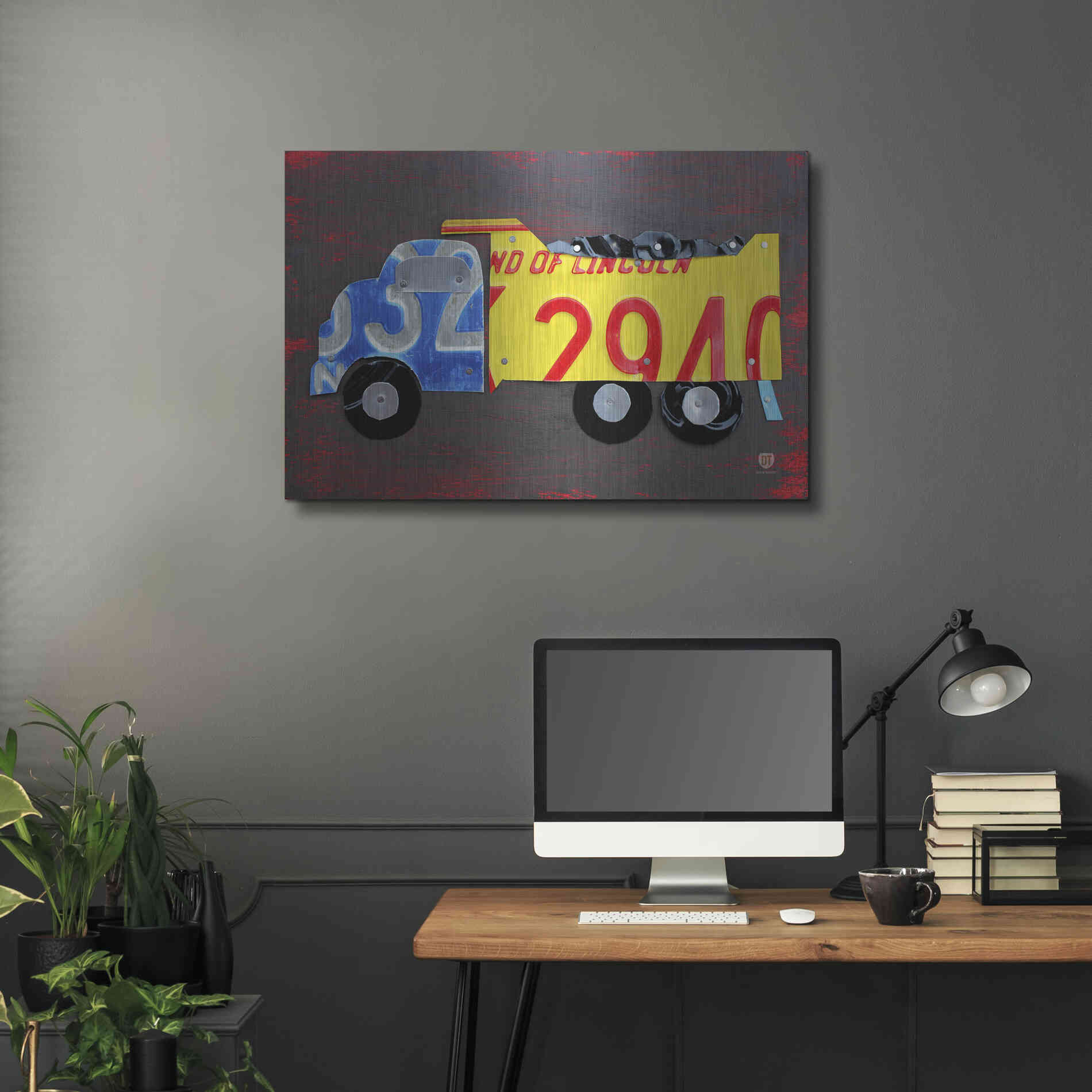 Luxe Metal Art 'Dump Truck' by Design Turnpike, Metal Wall Art,36x24