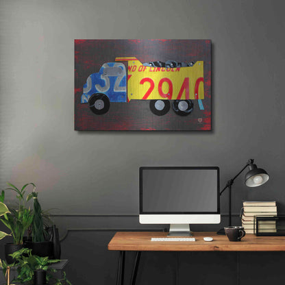 Luxe Metal Art 'Dump Truck' by Design Turnpike, Metal Wall Art,36x24