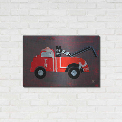 Luxe Metal Art 'Tow Truck' by Design Turnpike, Metal Wall Art,36x24