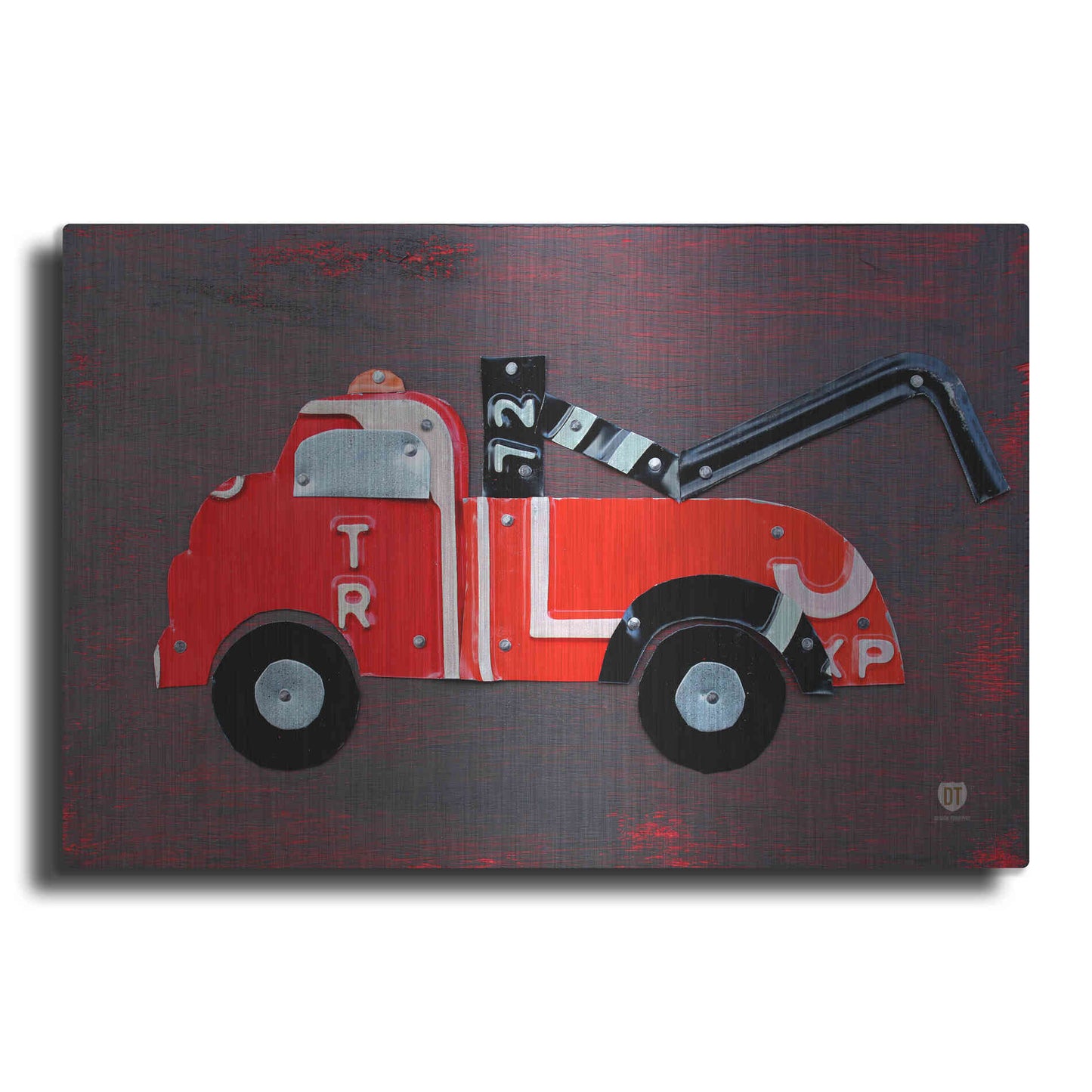 Luxe Metal Art 'Tow Truck' by Design Turnpike, Metal Wall Art