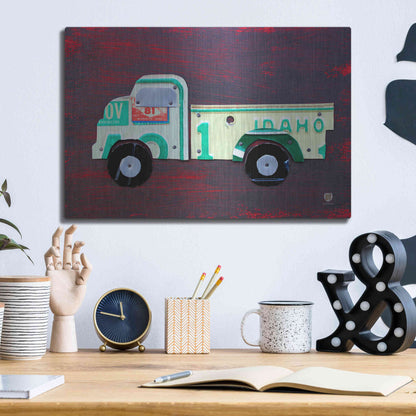 Luxe Metal Art 'Pickup Truck' by Design Turnpike, Metal Wall Art,16x12