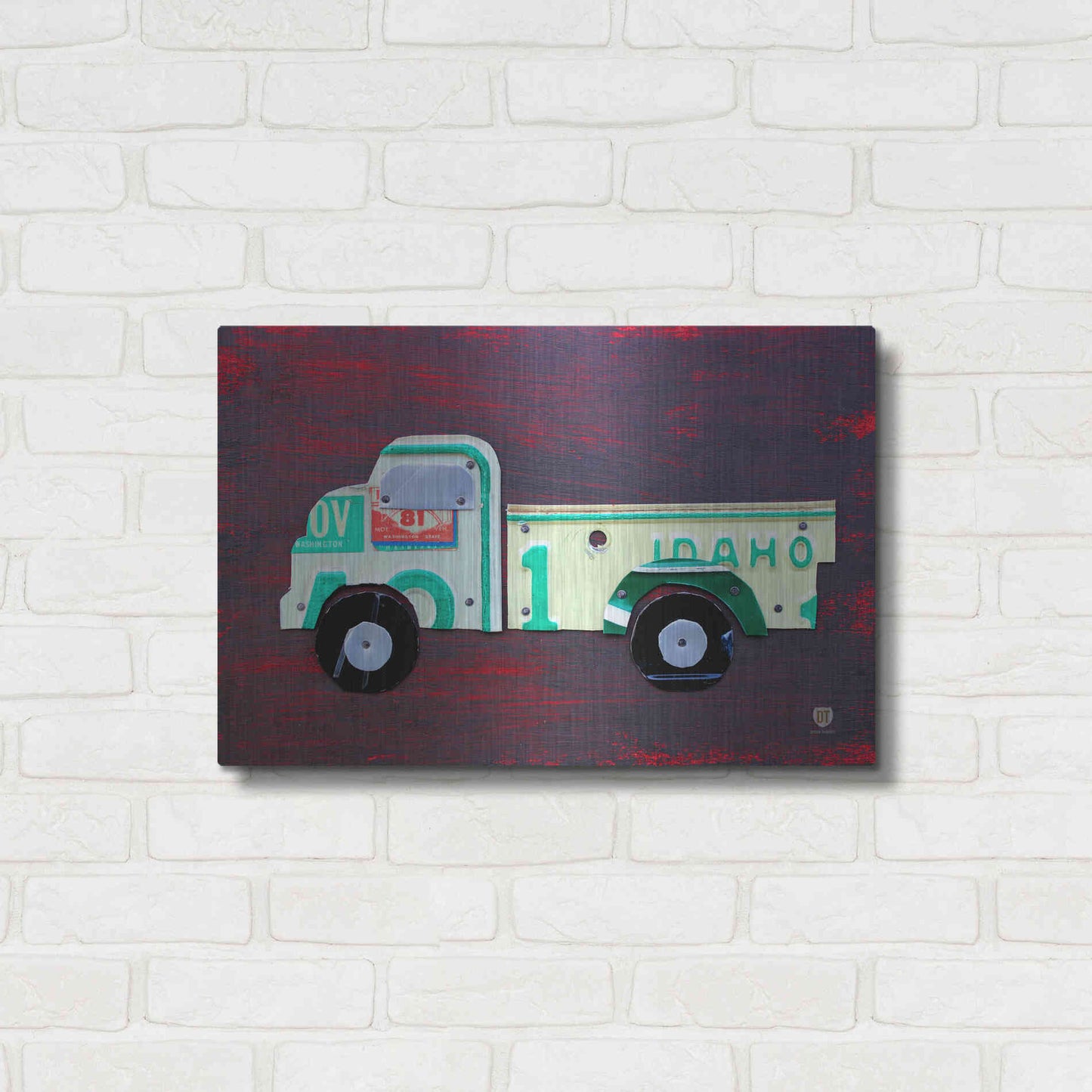 Luxe Metal Art 'Pickup Truck' by Design Turnpike, Metal Wall Art,24x16