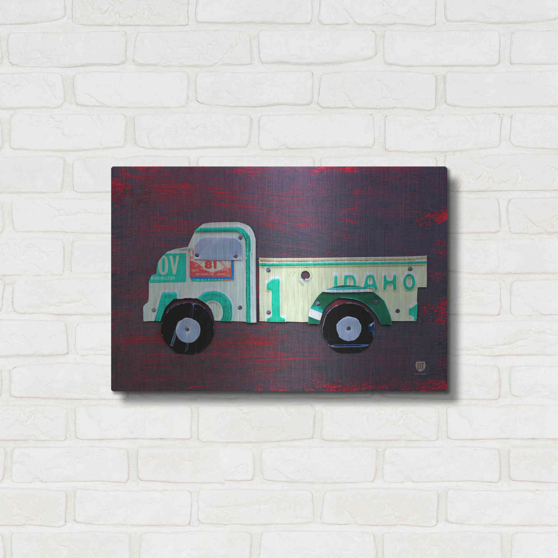 Luxe Metal Art 'Pickup Truck' by Design Turnpike, Metal Wall Art,24x16