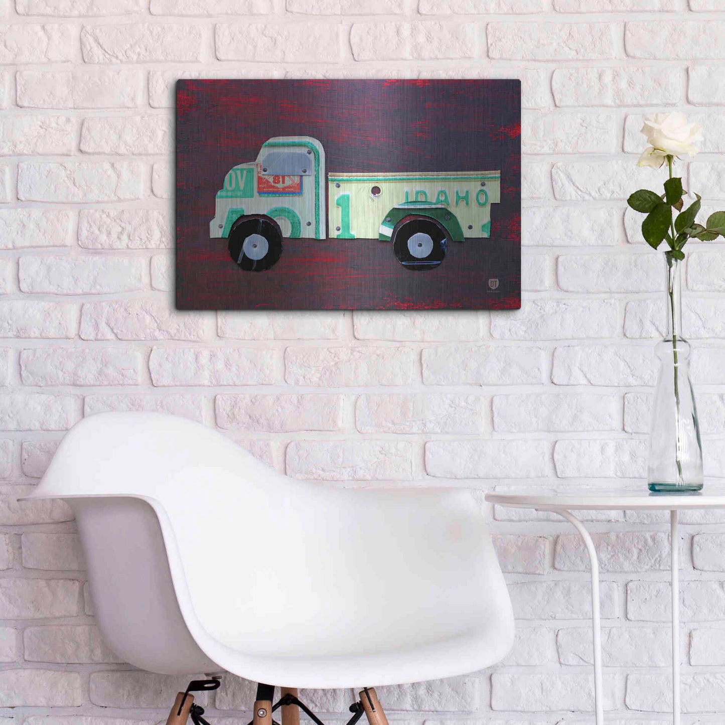 Luxe Metal Art 'Pickup Truck' by Design Turnpike, Metal Wall Art,24x16