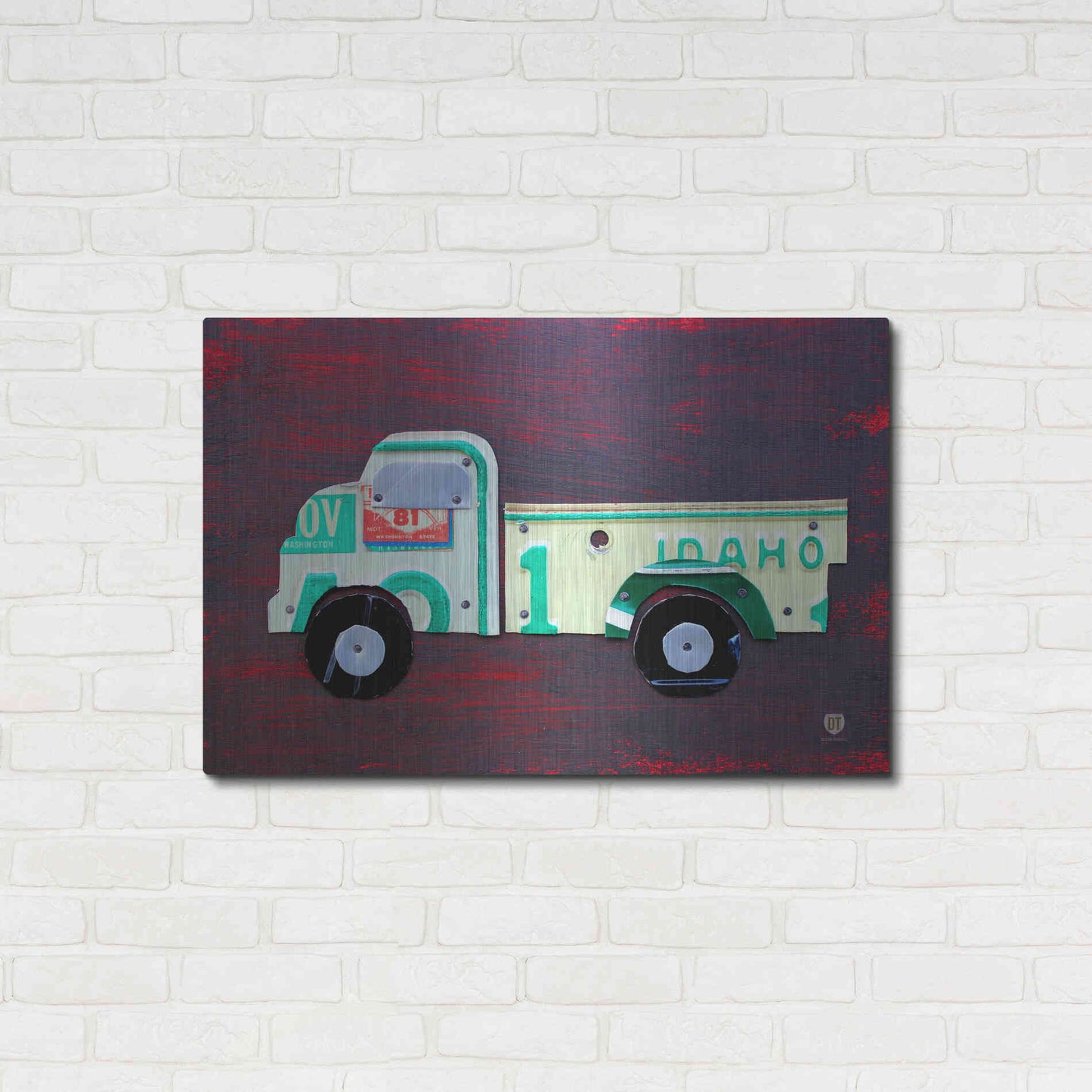 Luxe Metal Art 'Pickup Truck' by Design Turnpike, Metal Wall Art,36x24