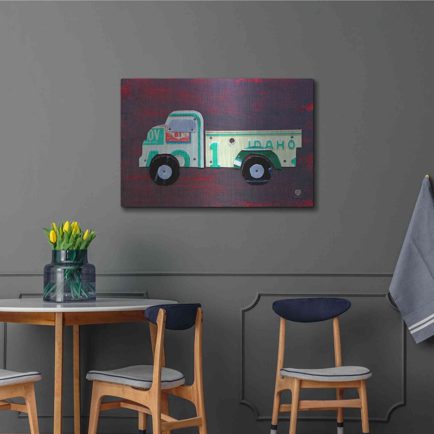 Luxe Metal Art 'Pickup Truck' by Design Turnpike, Metal Wall Art,36x24