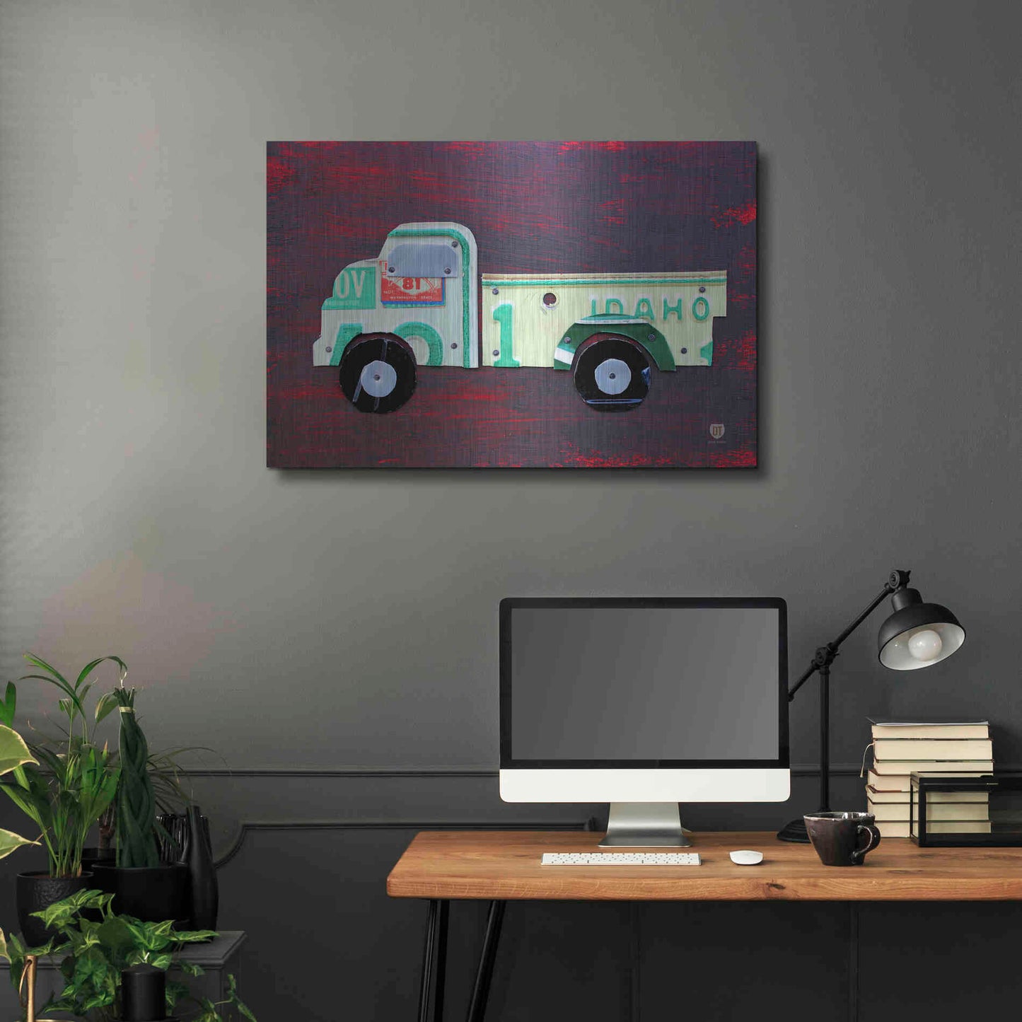 Luxe Metal Art 'Pickup Truck' by Design Turnpike, Metal Wall Art,36x24