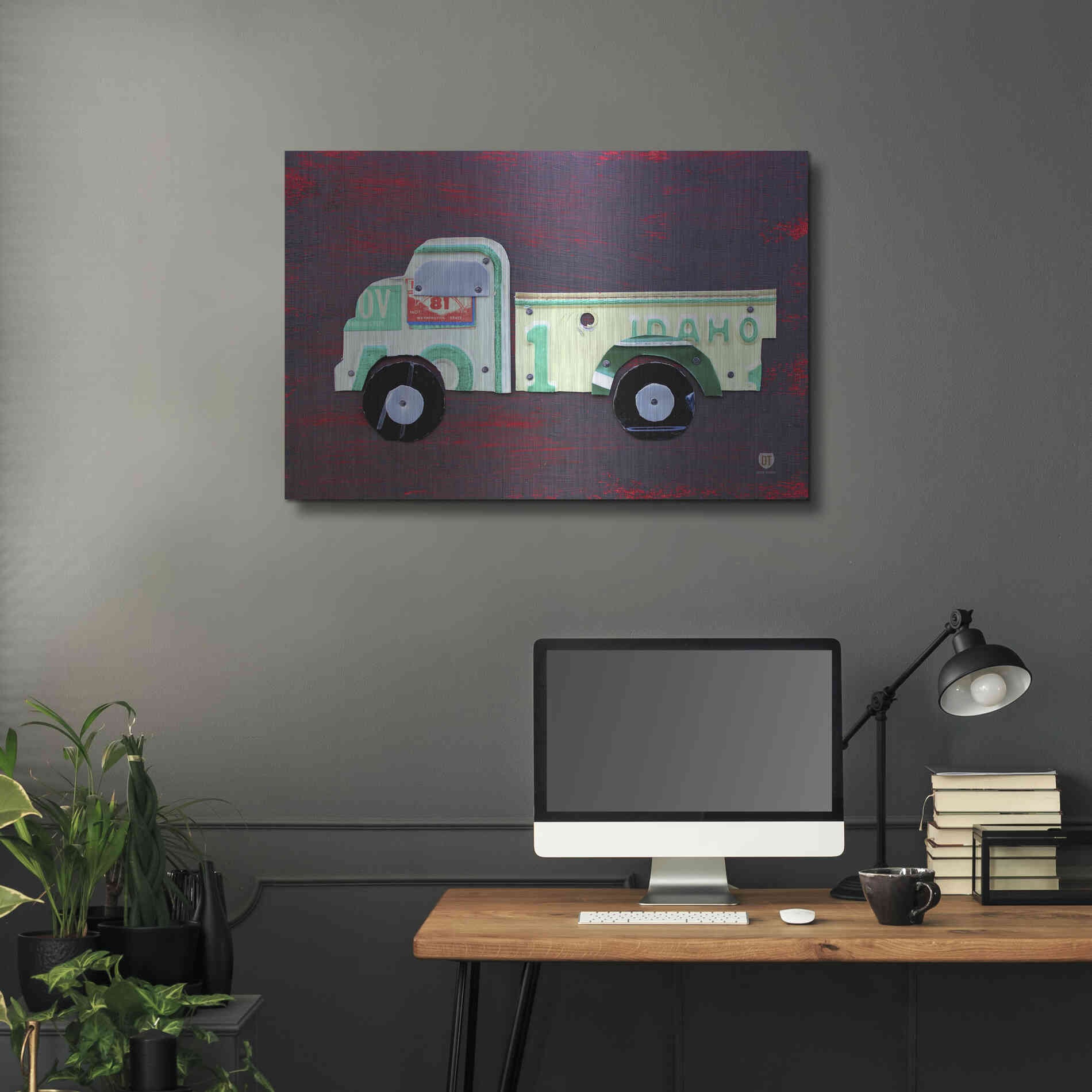 Luxe Metal Art 'Pickup Truck' by Design Turnpike, Metal Wall Art,36x24