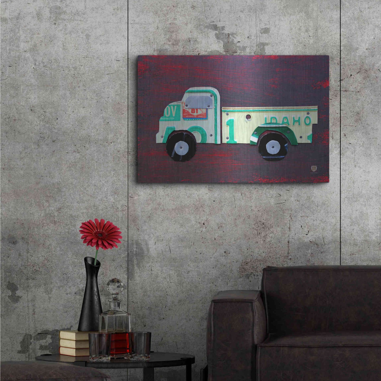 Luxe Metal Art 'Pickup Truck' by Design Turnpike, Metal Wall Art,36x24