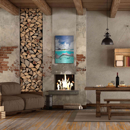 Luxe Metal Art 'Stingray' by Jesse Estes, Metal Wall Art,24x36