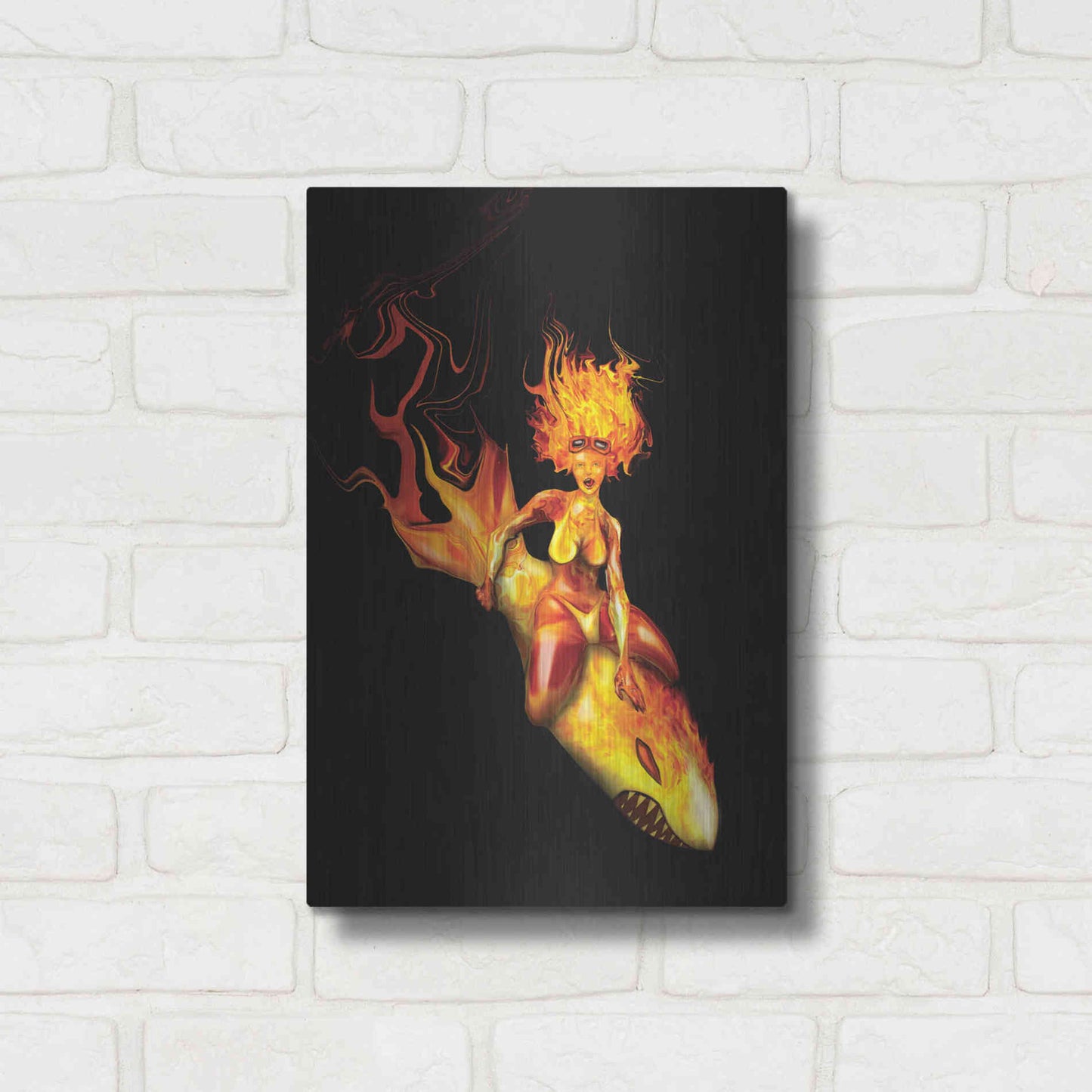 Luxe Metal Art 'Bombs Away' by Michael StewArt, Metal Wall Art,12x16