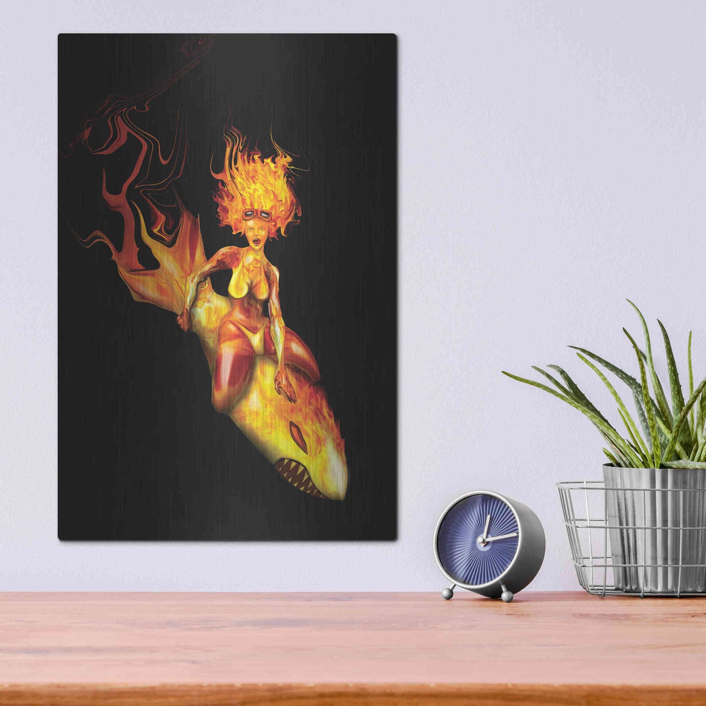 Luxe Metal Art 'Bombs Away' by Michael StewArt, Metal Wall Art,12x16