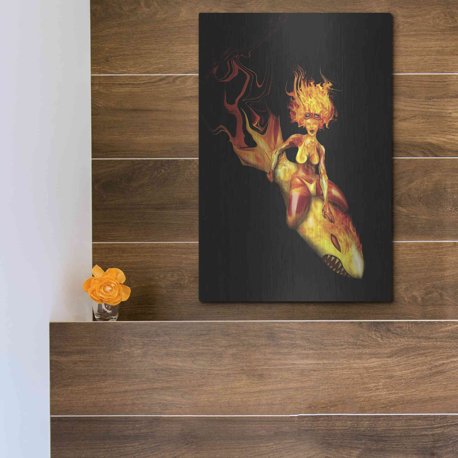 Luxe Metal Art 'Bombs Away' by Michael StewArt, Metal Wall Art,12x16