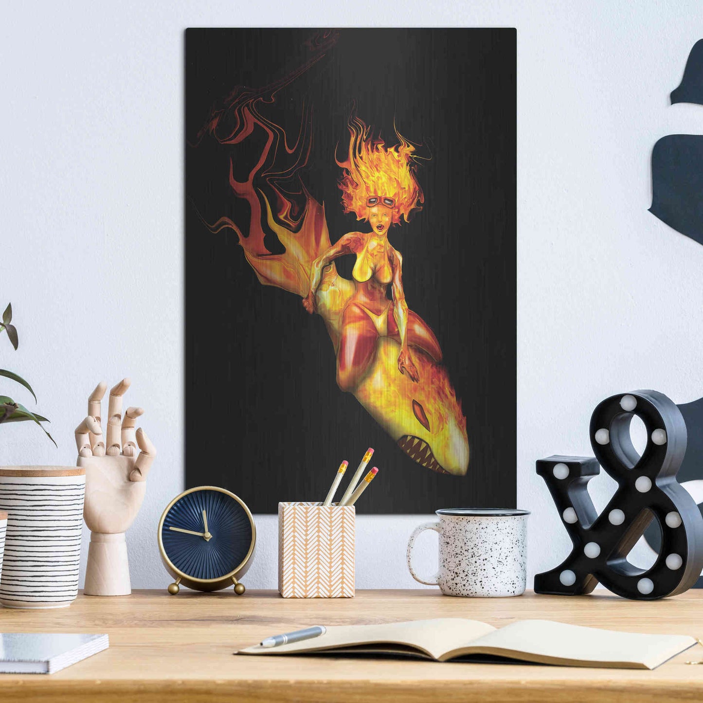 Luxe Metal Art 'Bombs Away' by Michael StewArt, Metal Wall Art,12x16