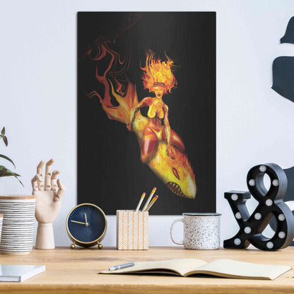 Luxe Metal Art 'Bombs Away' by Michael StewArt, Metal Wall Art,12x16