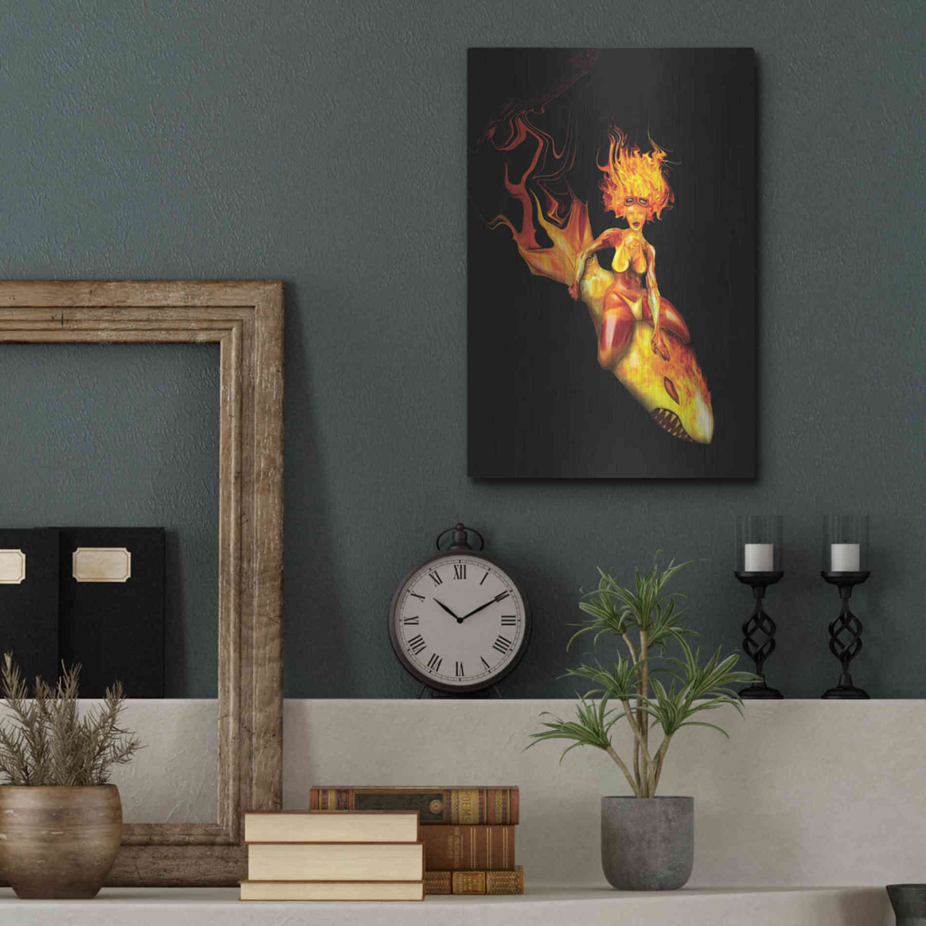 Luxe Metal Art 'Bombs Away' by Michael StewArt, Metal Wall Art,12x16