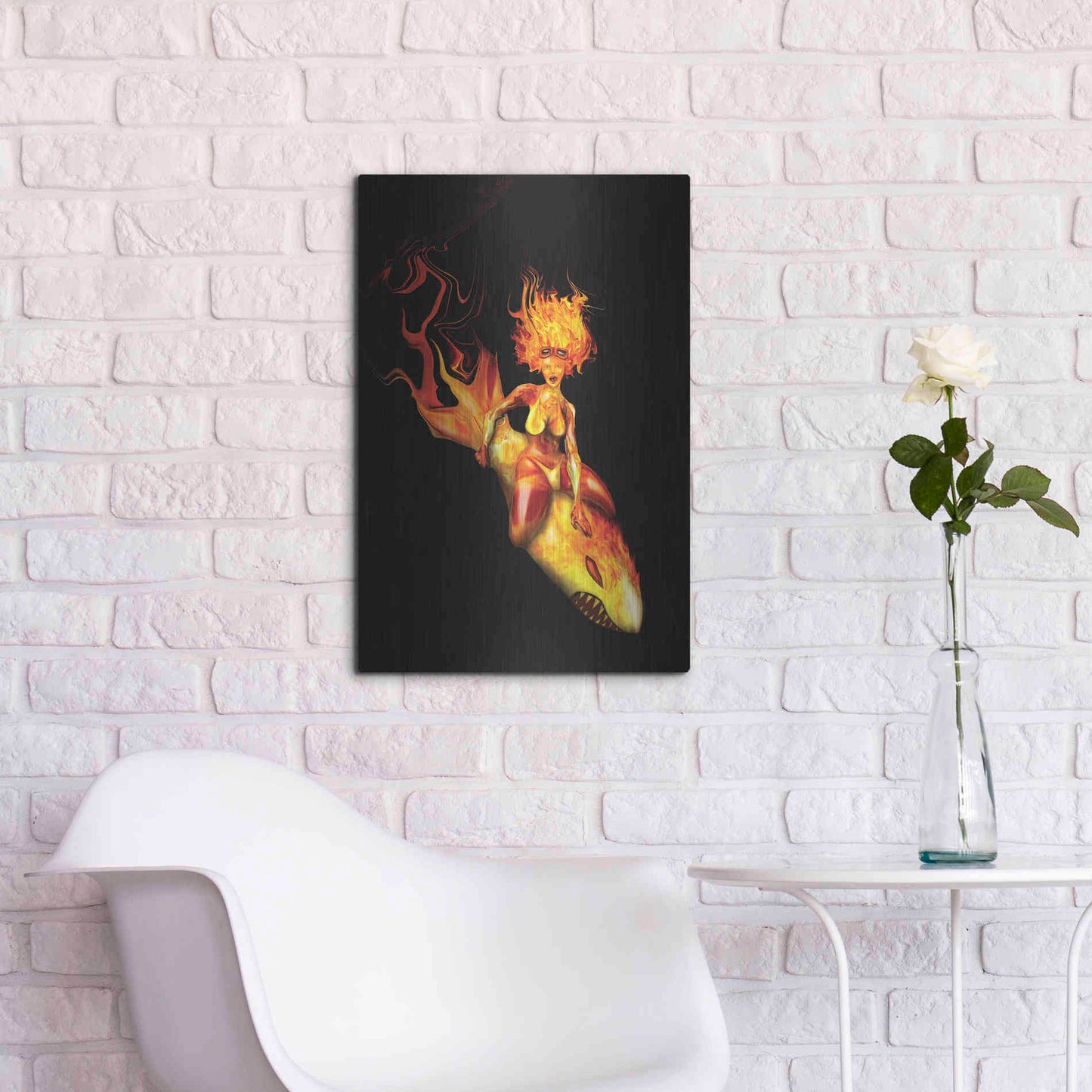 Luxe Metal Art 'Bombs Away' by Michael StewArt, Metal Wall Art,16x24