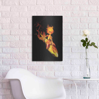 Luxe Metal Art 'Bombs Away' by Michael StewArt, Metal Wall Art,16x24