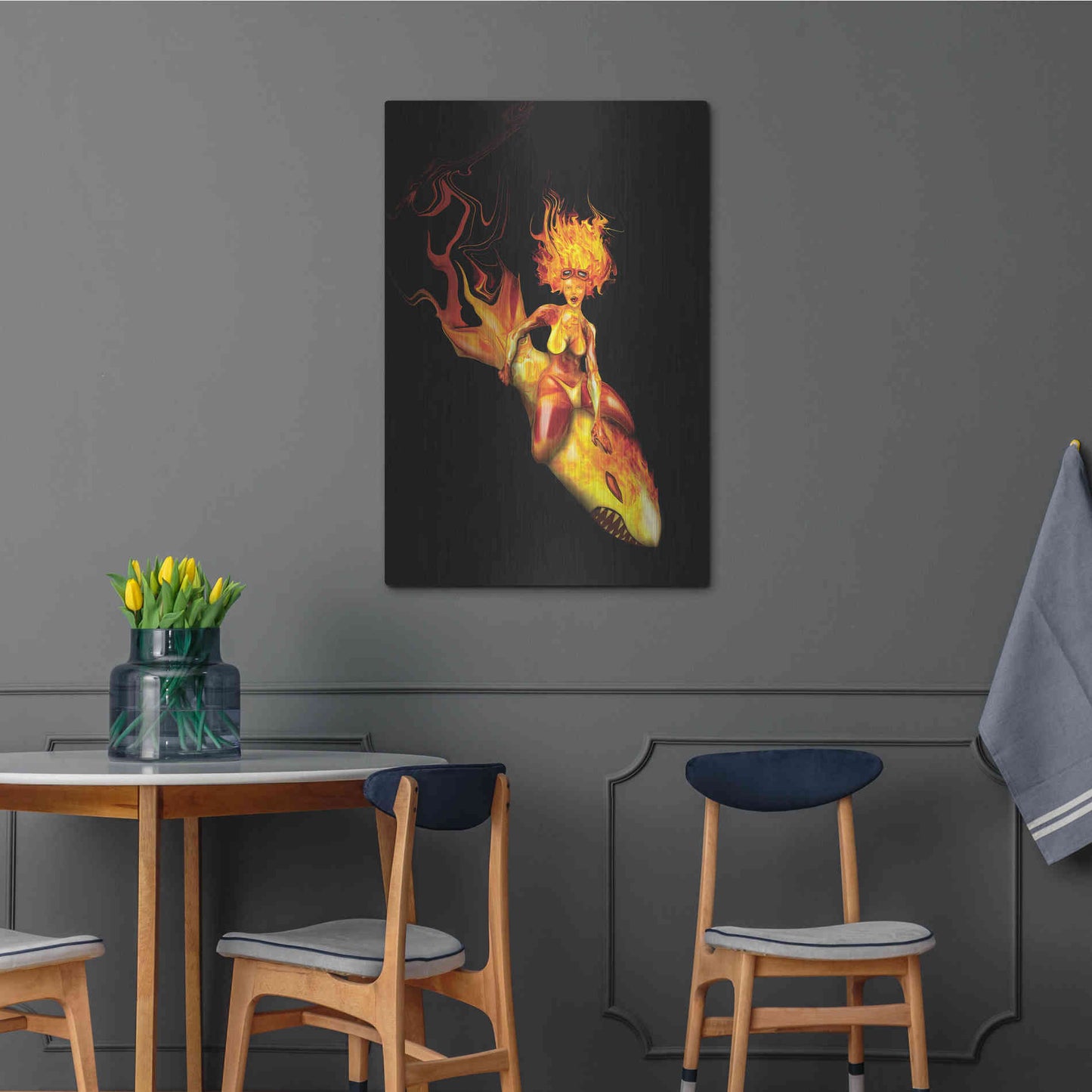 Luxe Metal Art 'Bombs Away' by Michael StewArt, Metal Wall Art,24x36