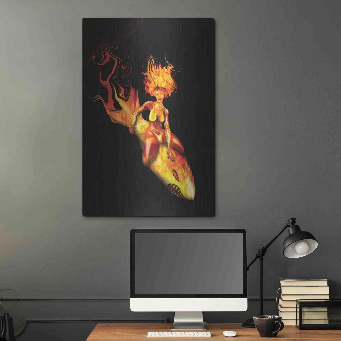 Luxe Metal Art 'Bombs Away' by Michael StewArt, Metal Wall Art,24x36