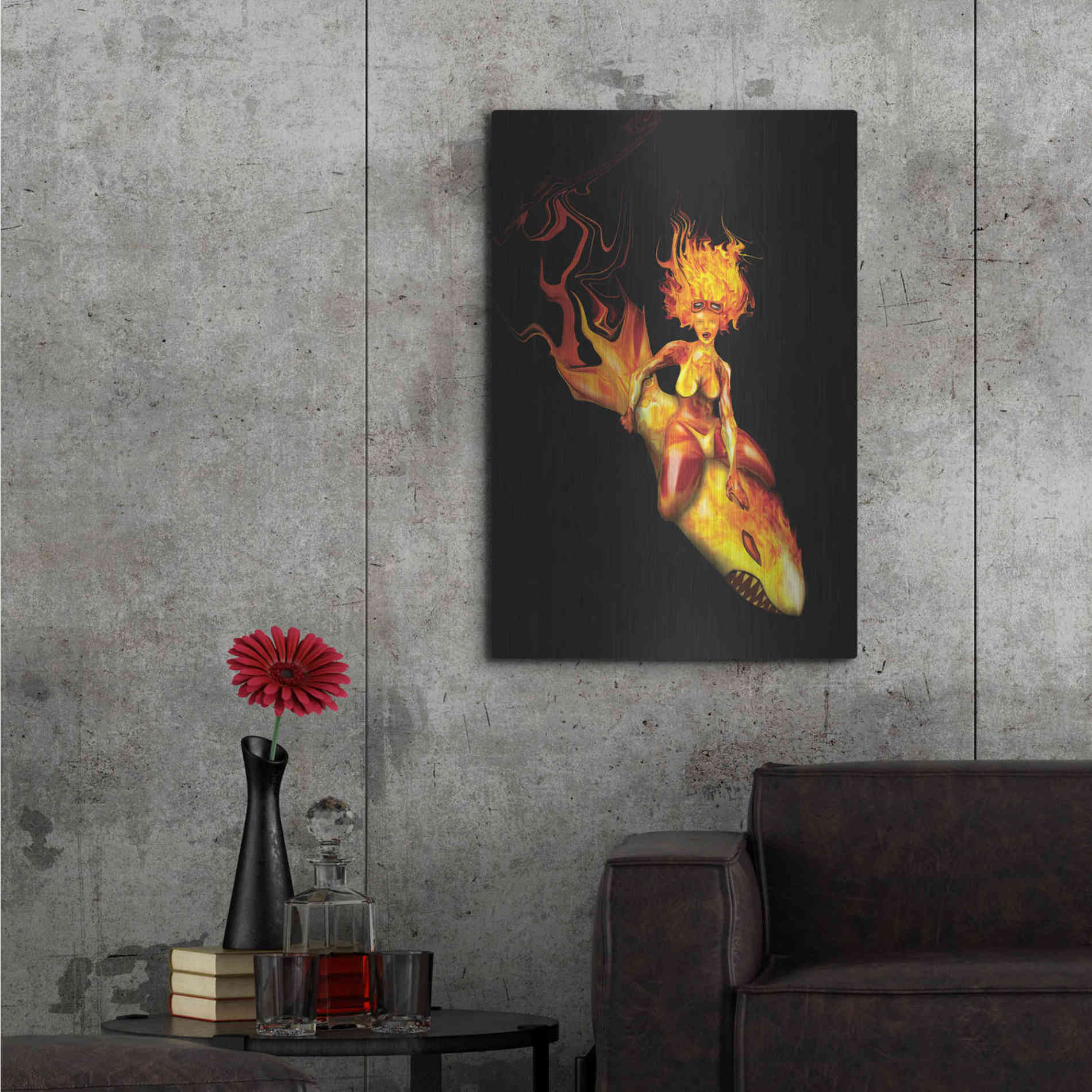 Luxe Metal Art 'Bombs Away' by Michael StewArt, Metal Wall Art,24x36