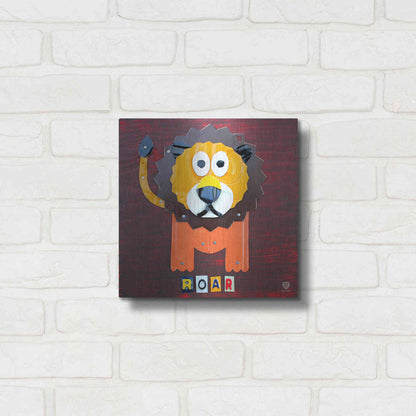 Luxe Metal Art 'Roar The Lion ' by Design Turnpike, Metal Wall Art,12x12