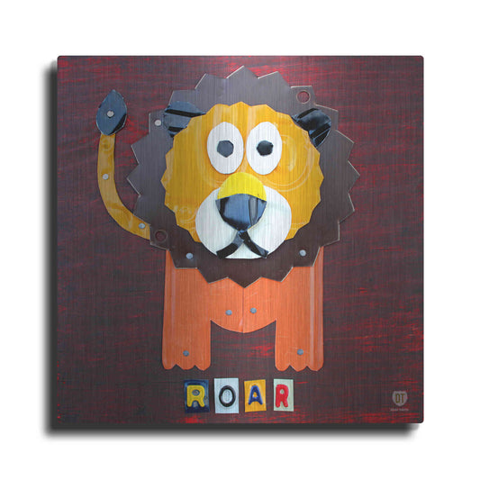 Luxe Metal Art 'Roar The Lion ' by Design Turnpike, Metal Wall Art