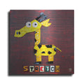 Luxe Metal Art 'Stretch The Giraffe' by Design Turnpike, Metal Wall Art