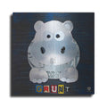 Luxe Metal Art 'Grunt The Hippo' by Design Turnpike, Metal Wall Art
